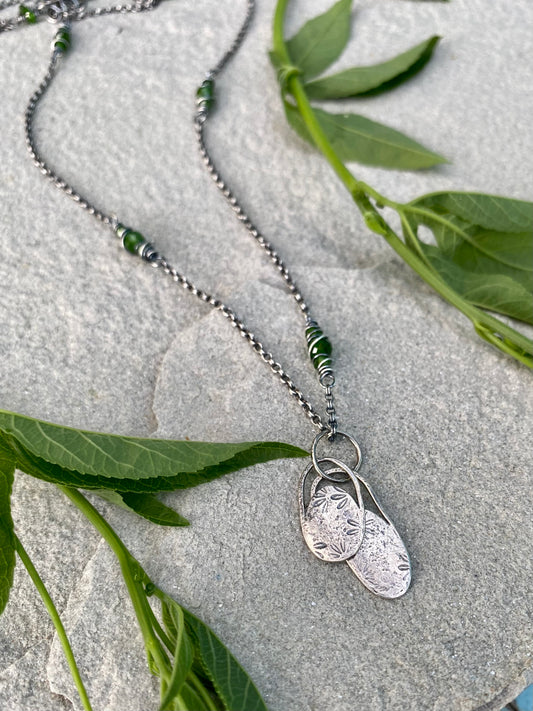 layered flower pendant 2