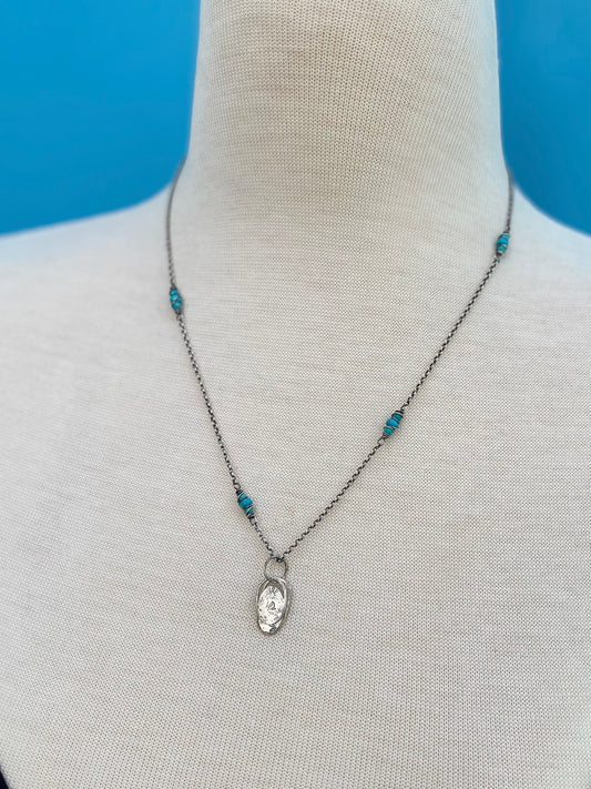 layered flower pendant