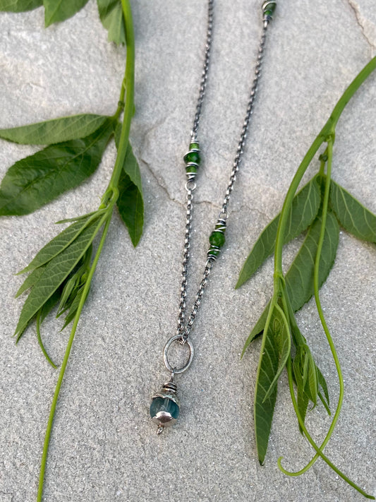 fluorite orb pendant
