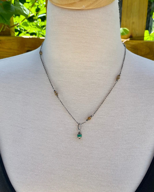 green turquoise tiny orb