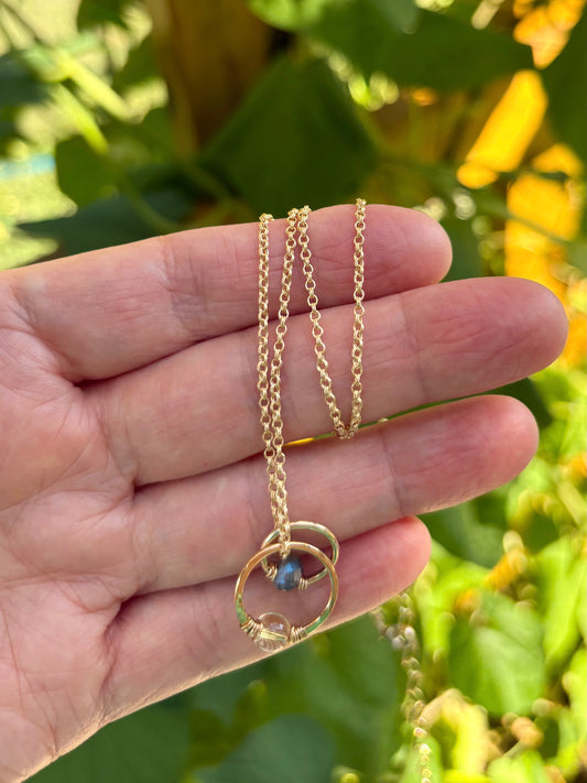 gold filled double cable chain