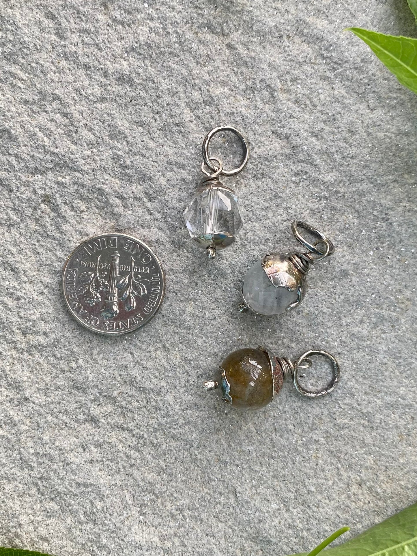 crystal quartz orb pendant