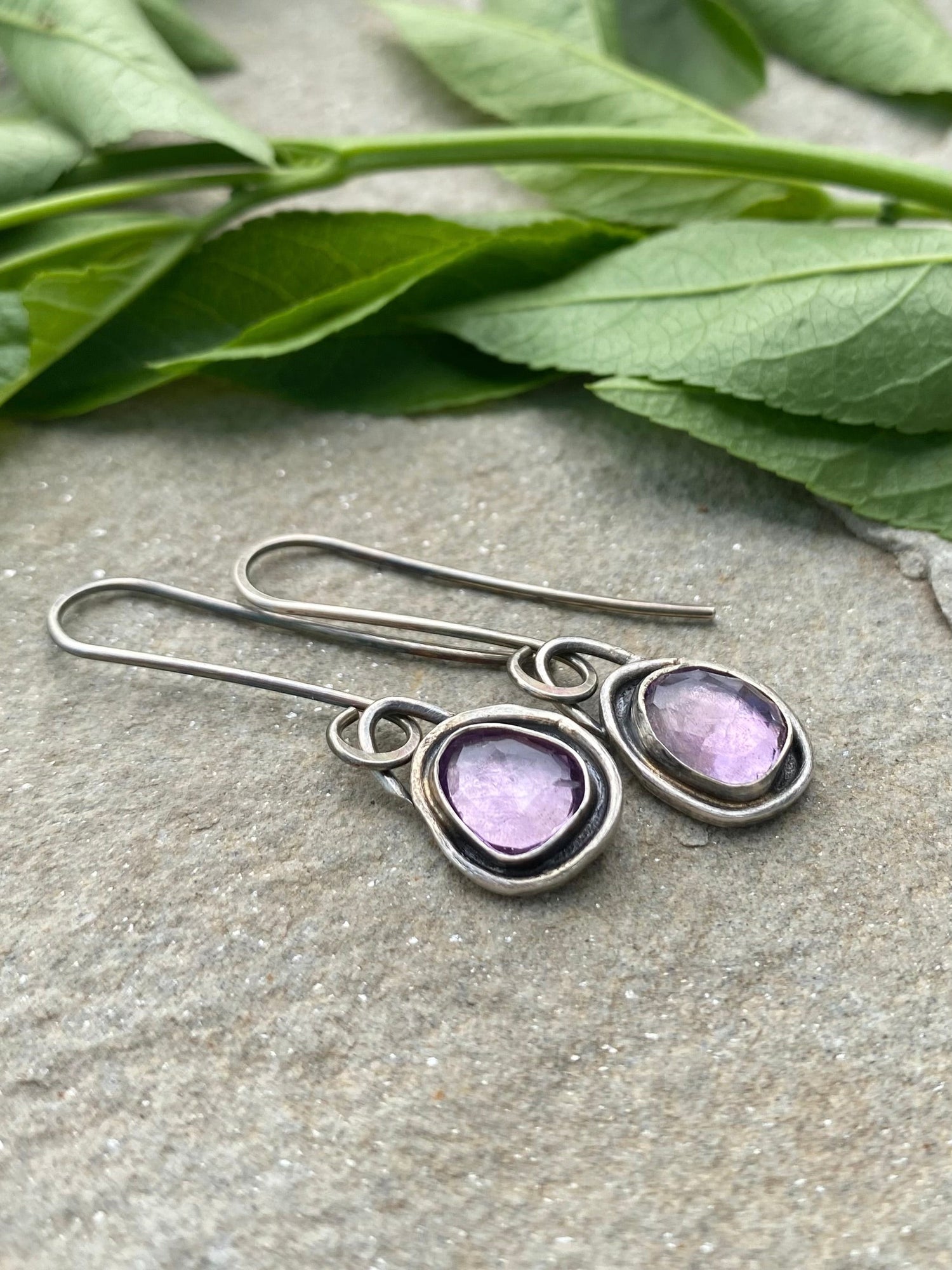 sterling silver gemstone earrings from amy friend