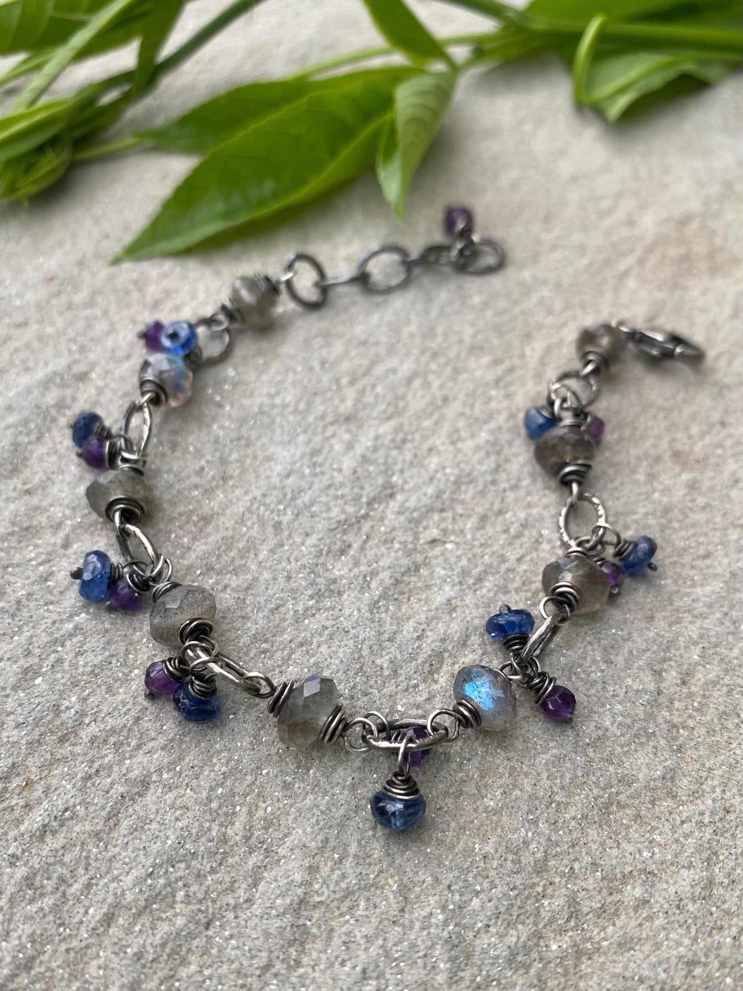 sterling silver gemstone bracelets