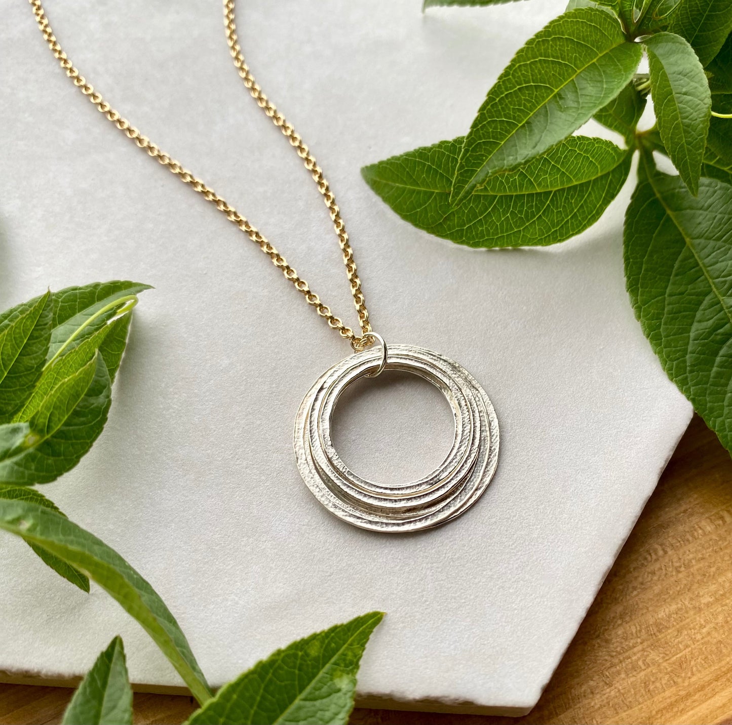 100th Birthday Necklace Gift for Woman in Silver & Gold