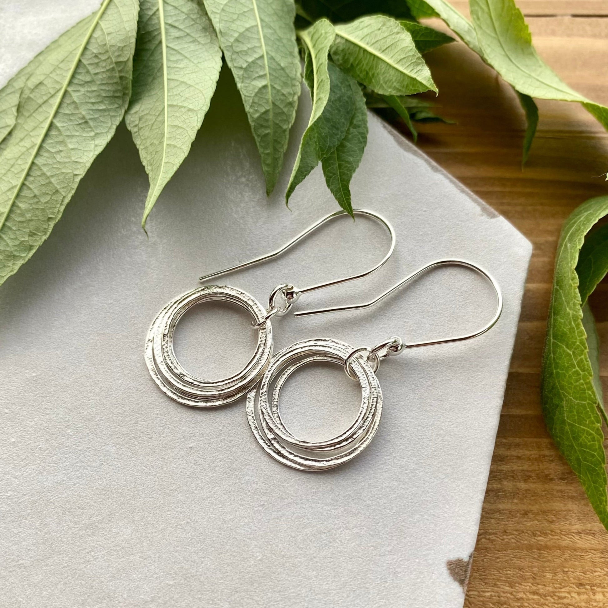 50th Birthday Earrings, Sterling Silver 50th Milestone Gift for Her