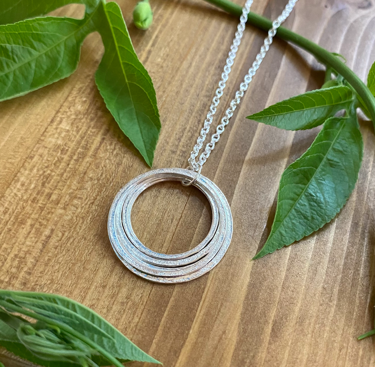 60th Birthday Necklace - Sterling Silver - Mid Size