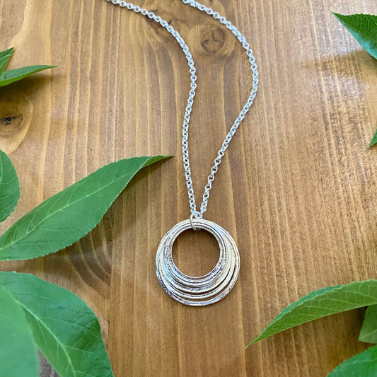 70th birthday necklace in sterling silver