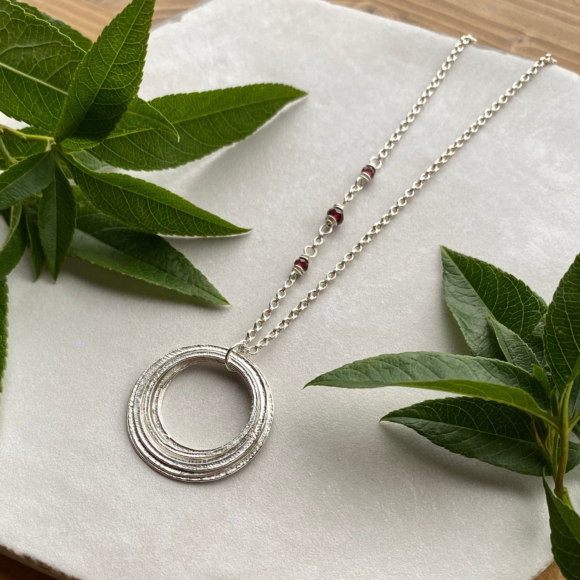 Silver 80th Birthday Necklace Gift for Woman Turning Eighty with 8 rings for 8 decades silver circles pendant, high quality milestone jewelry with beautiful gift wrap



