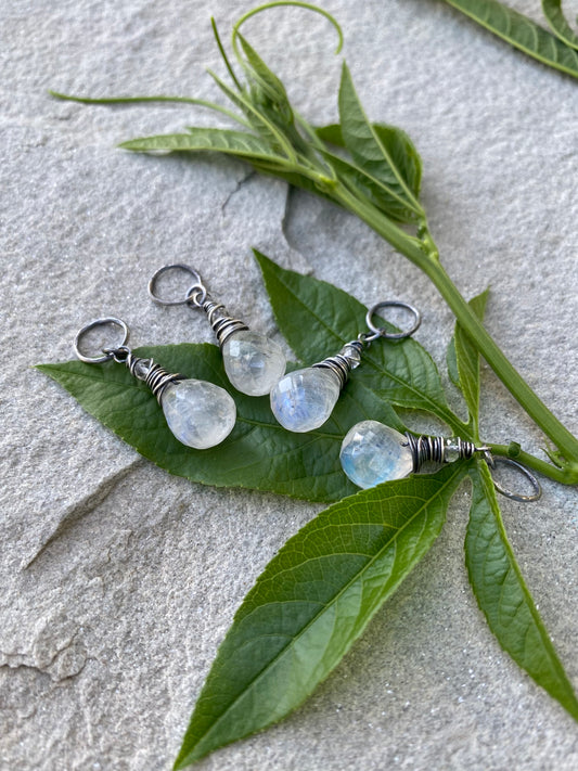 moonstone teardrop pendant