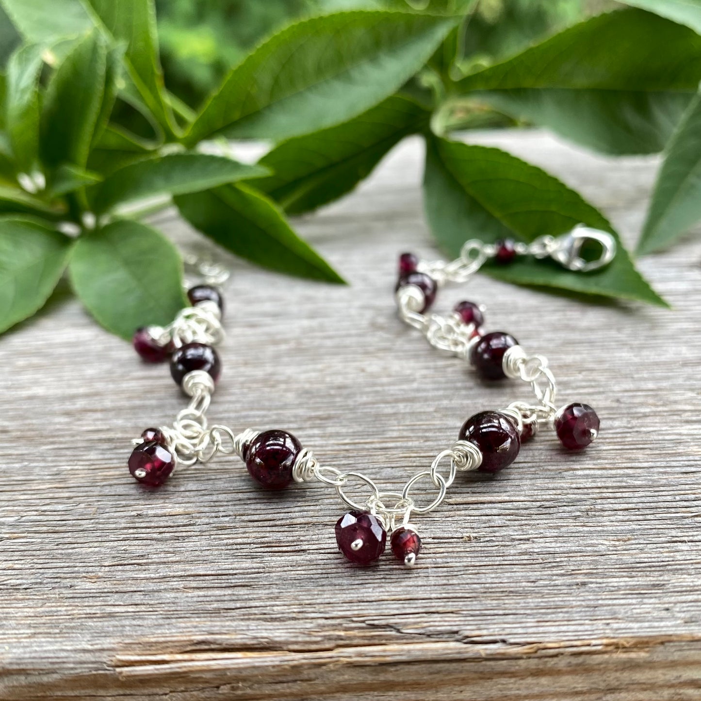 Garnet Bracelet - January Birthstone