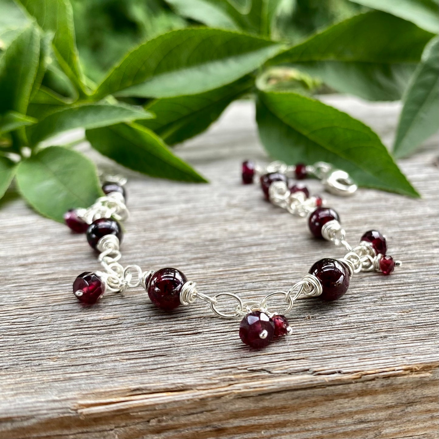 Garnet Bracelet - January Birthstone