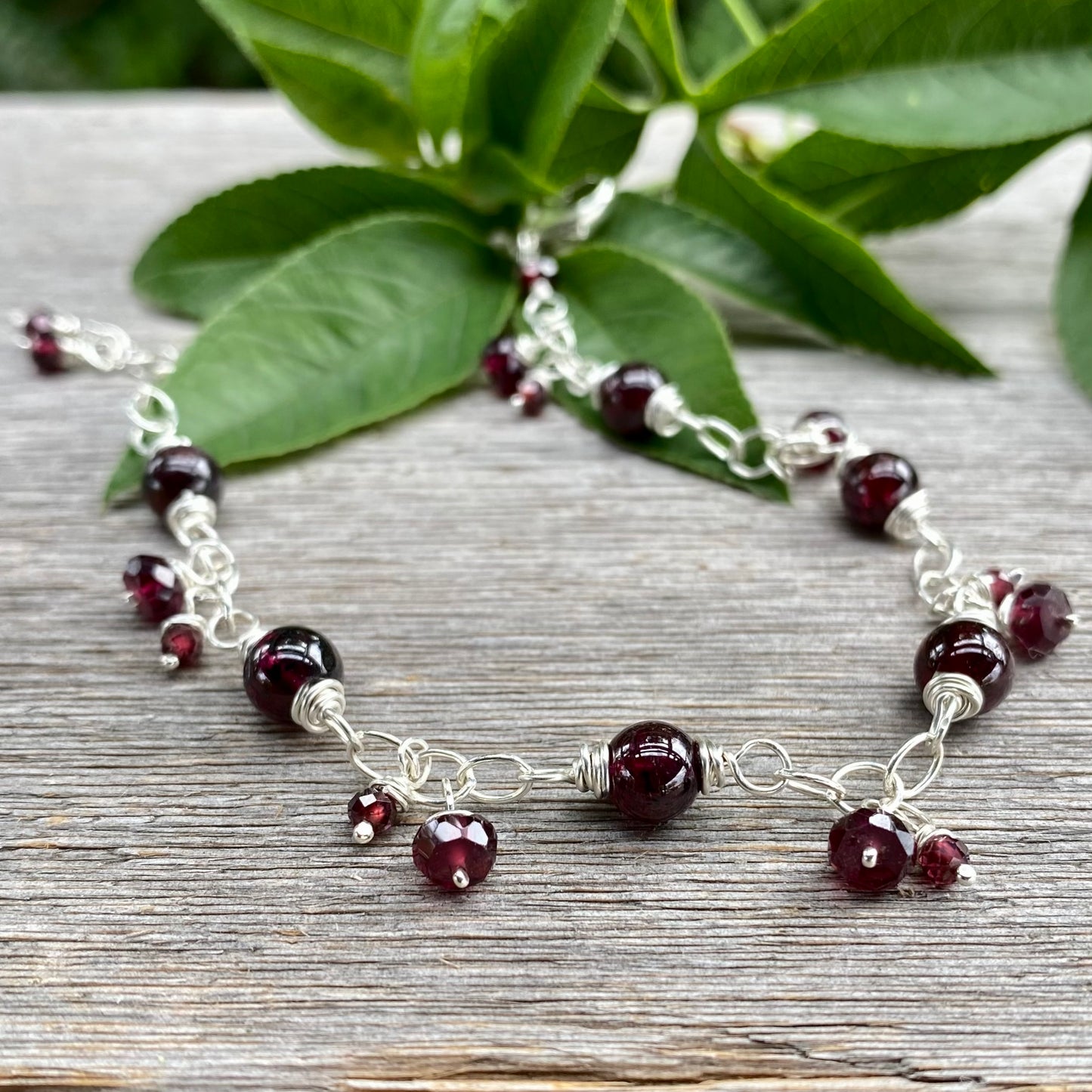 Garnet Bracelet - January Birthstone