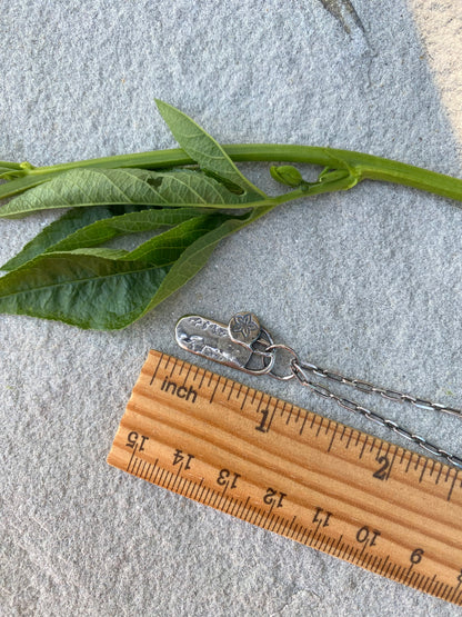 layered silver pendant
