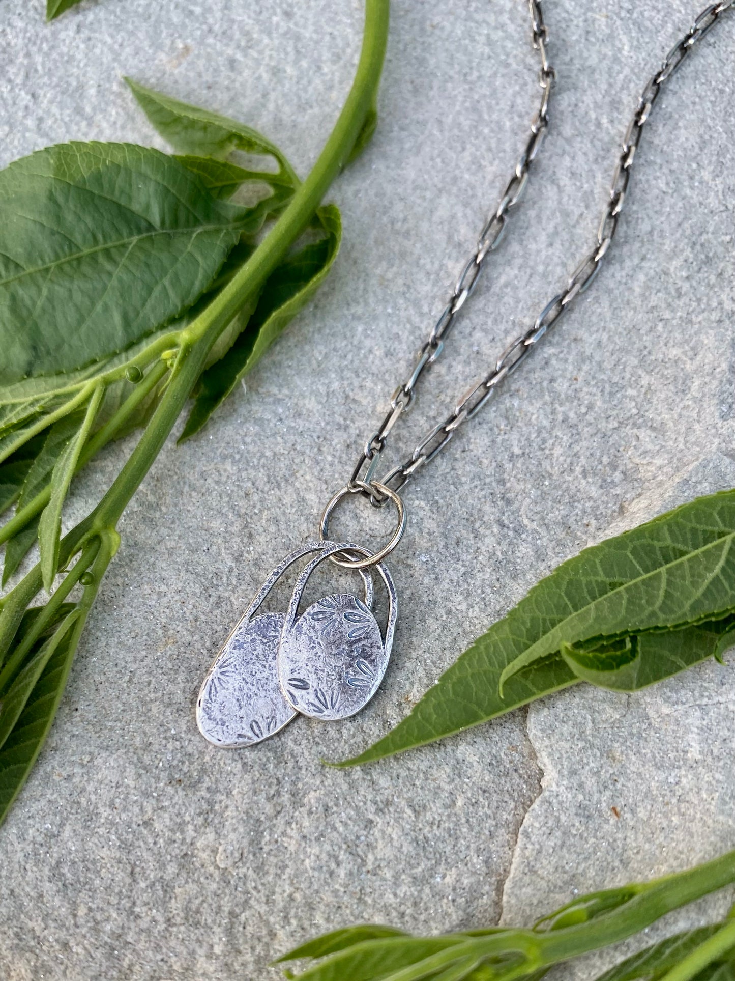 layered flower pendant 2