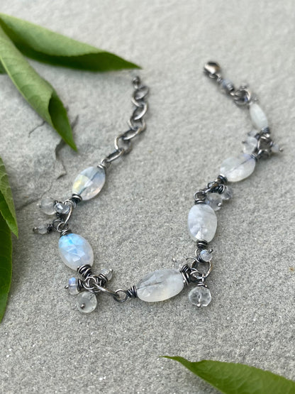 gypsy bracelet - moonstone