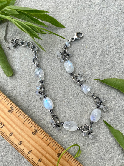 gypsy bracelet - moonstone