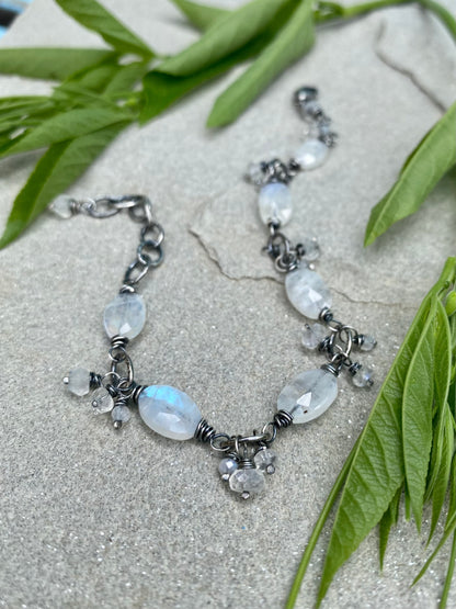 gypsy bracelet - moonstone