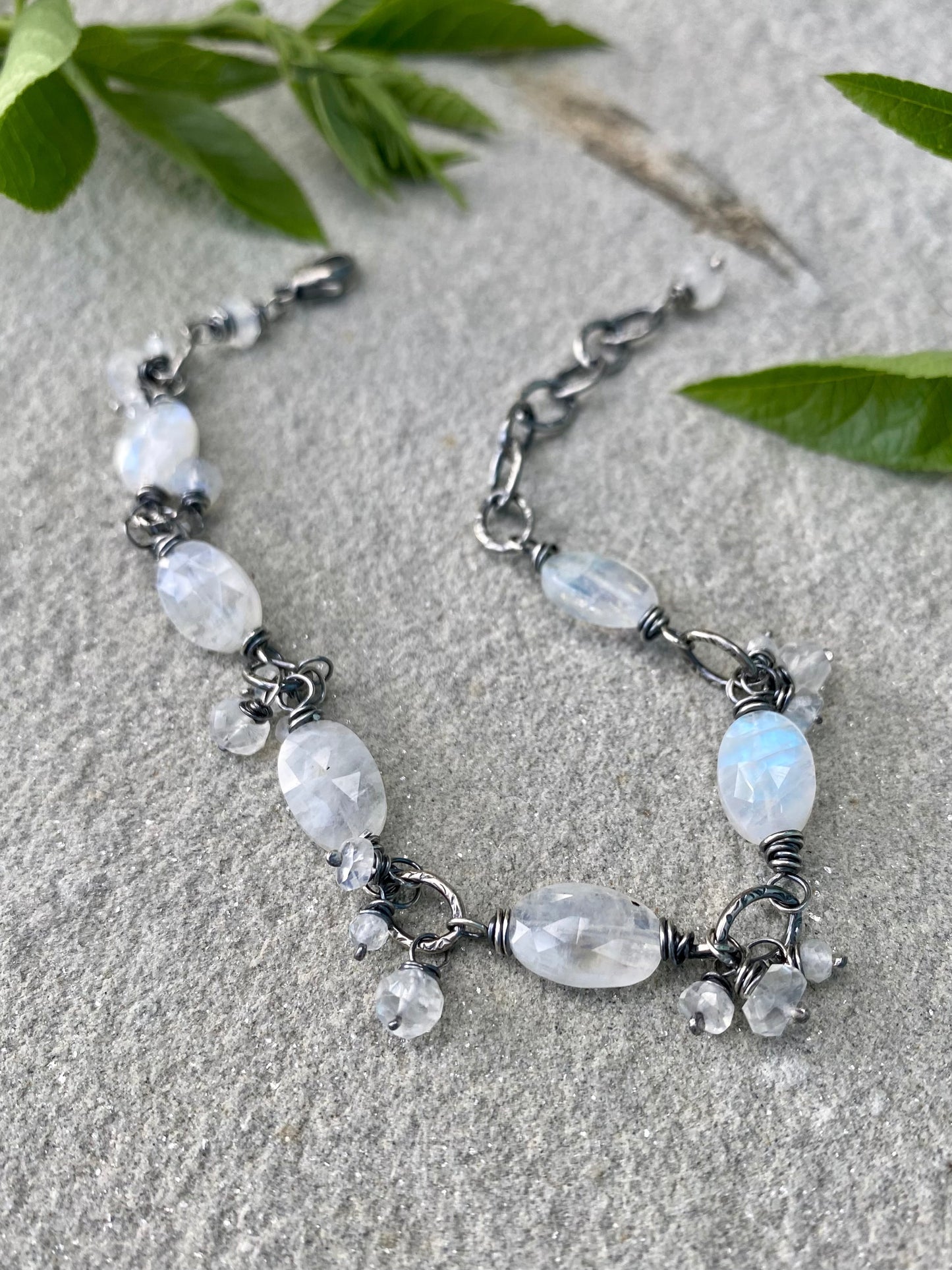 gypsy bracelet - moonstone
