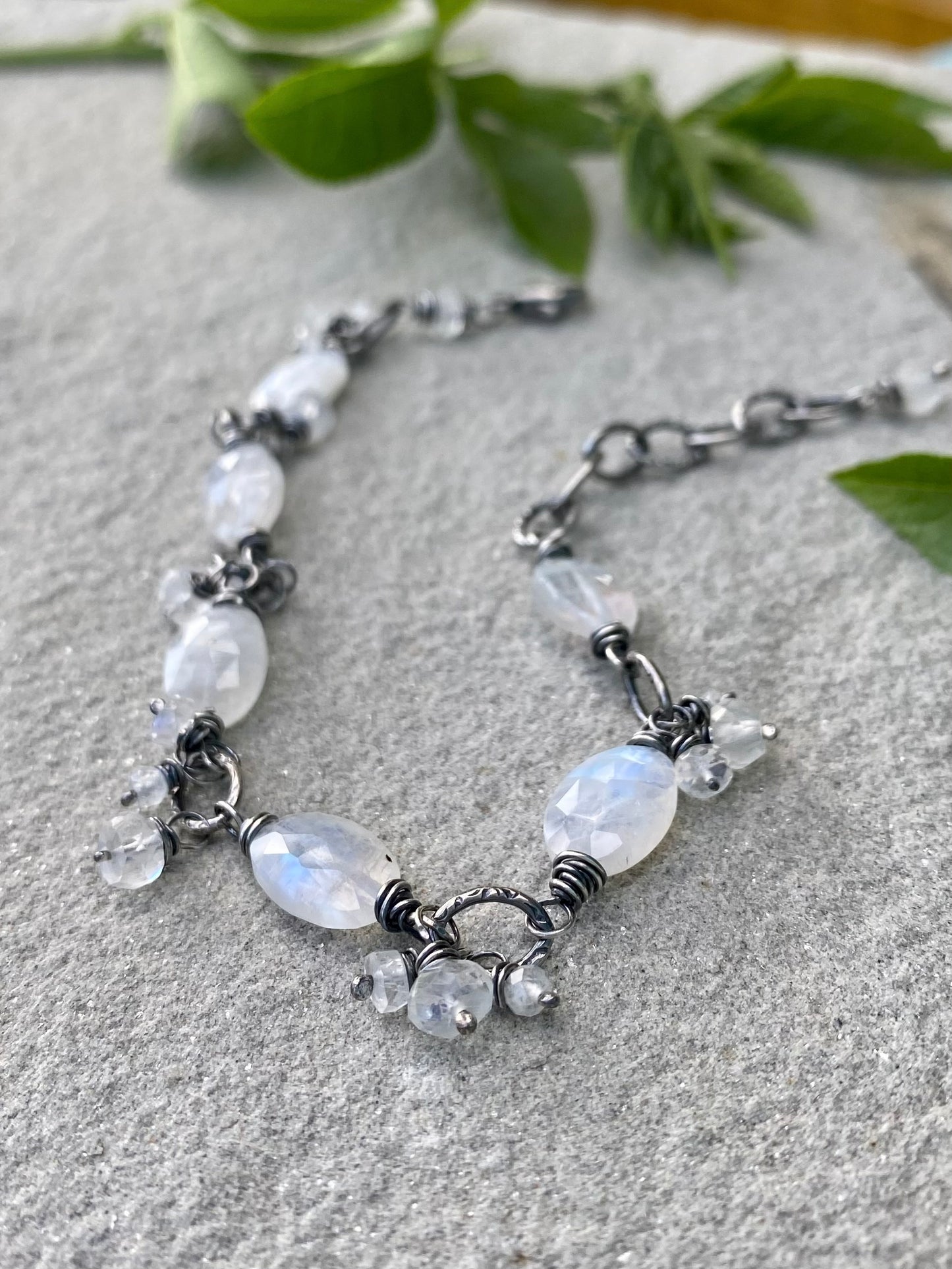 gypsy bracelet - moonstone