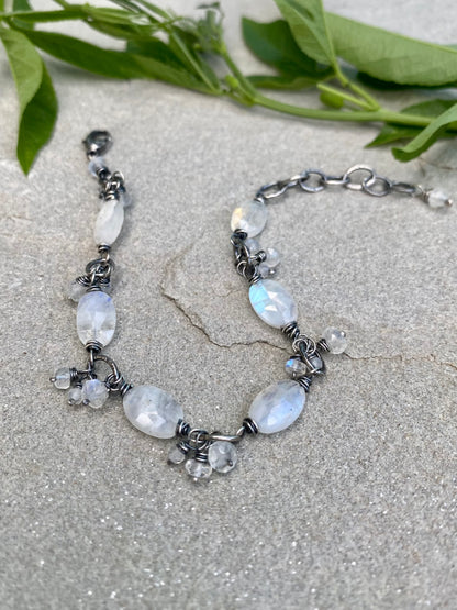 gypsy bracelet - moonstone