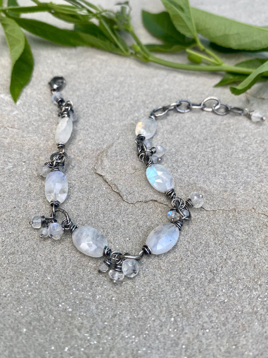 gypsy bracelet - moonstone