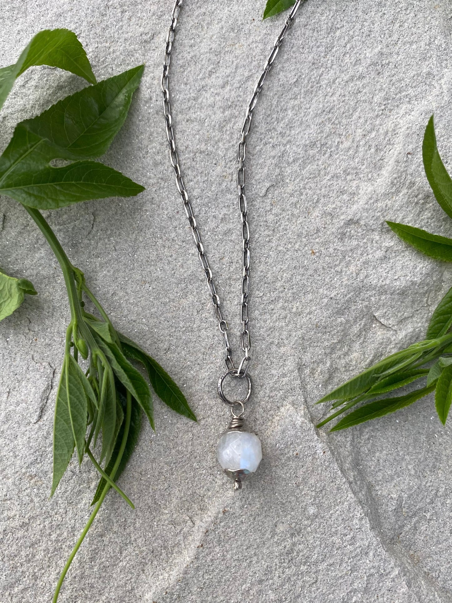 moonstone orb pendant