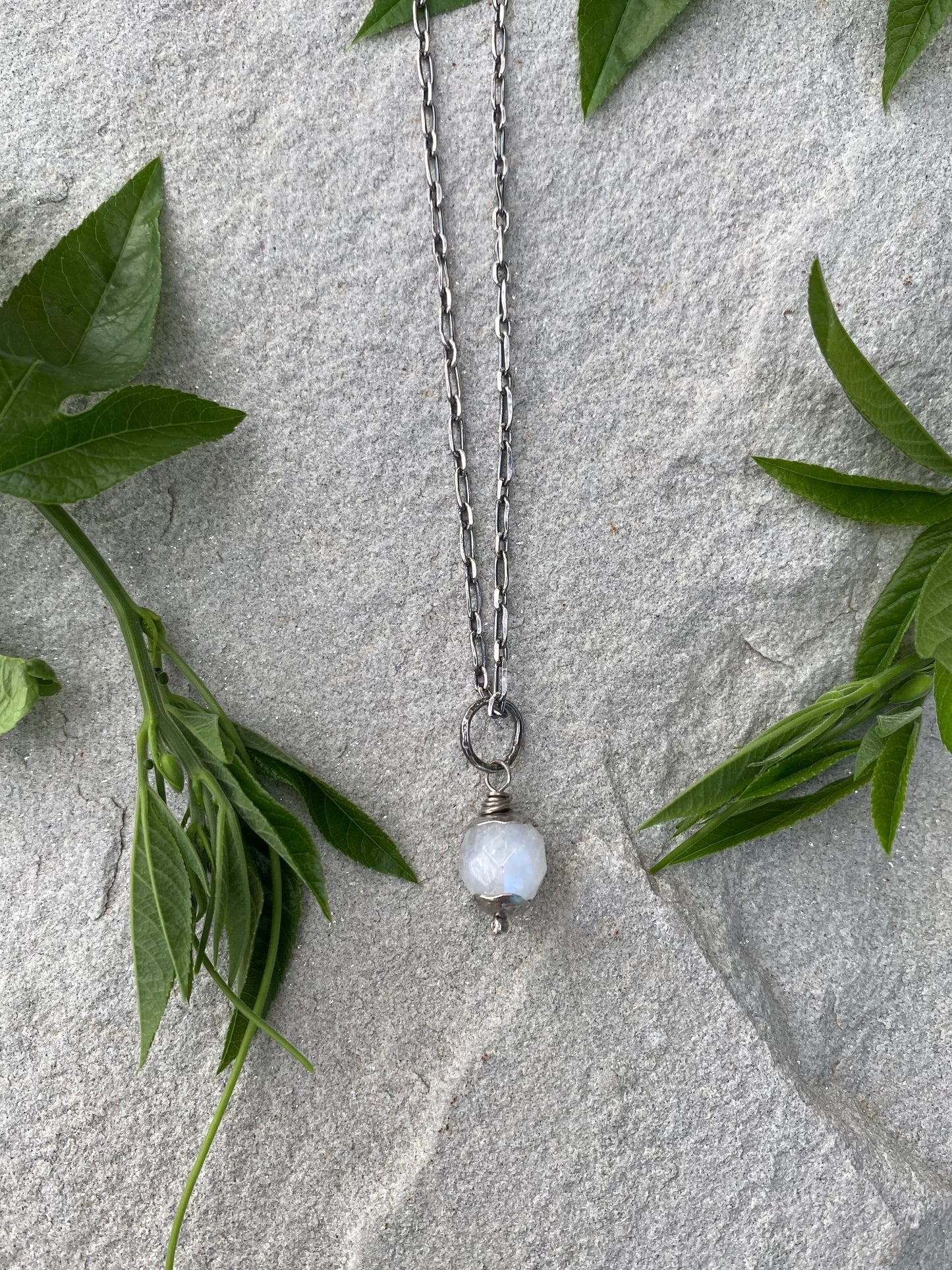 moonstone orb pendant