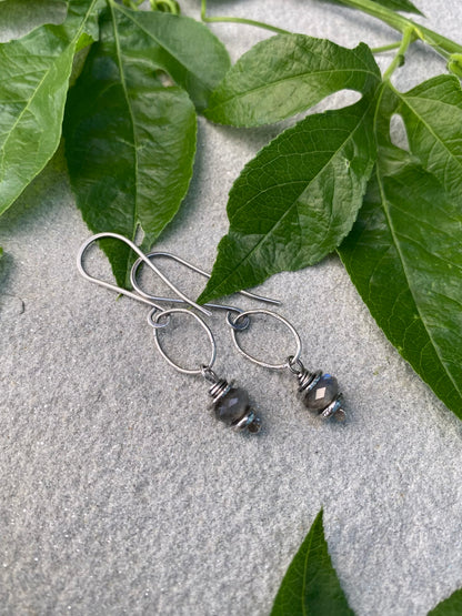 labradorite earrings