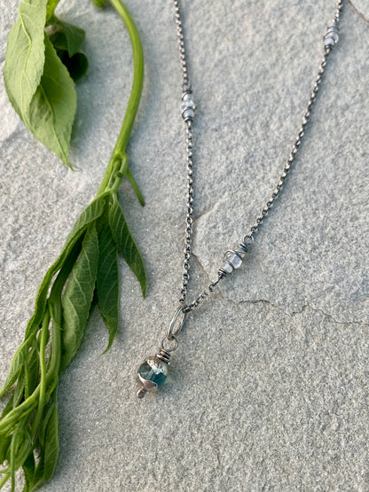 fluorite orb pendant