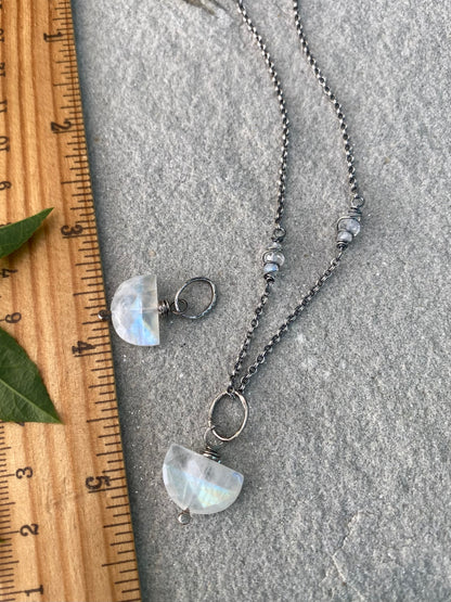 half moon pendant