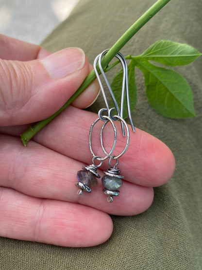 labradorite earrings