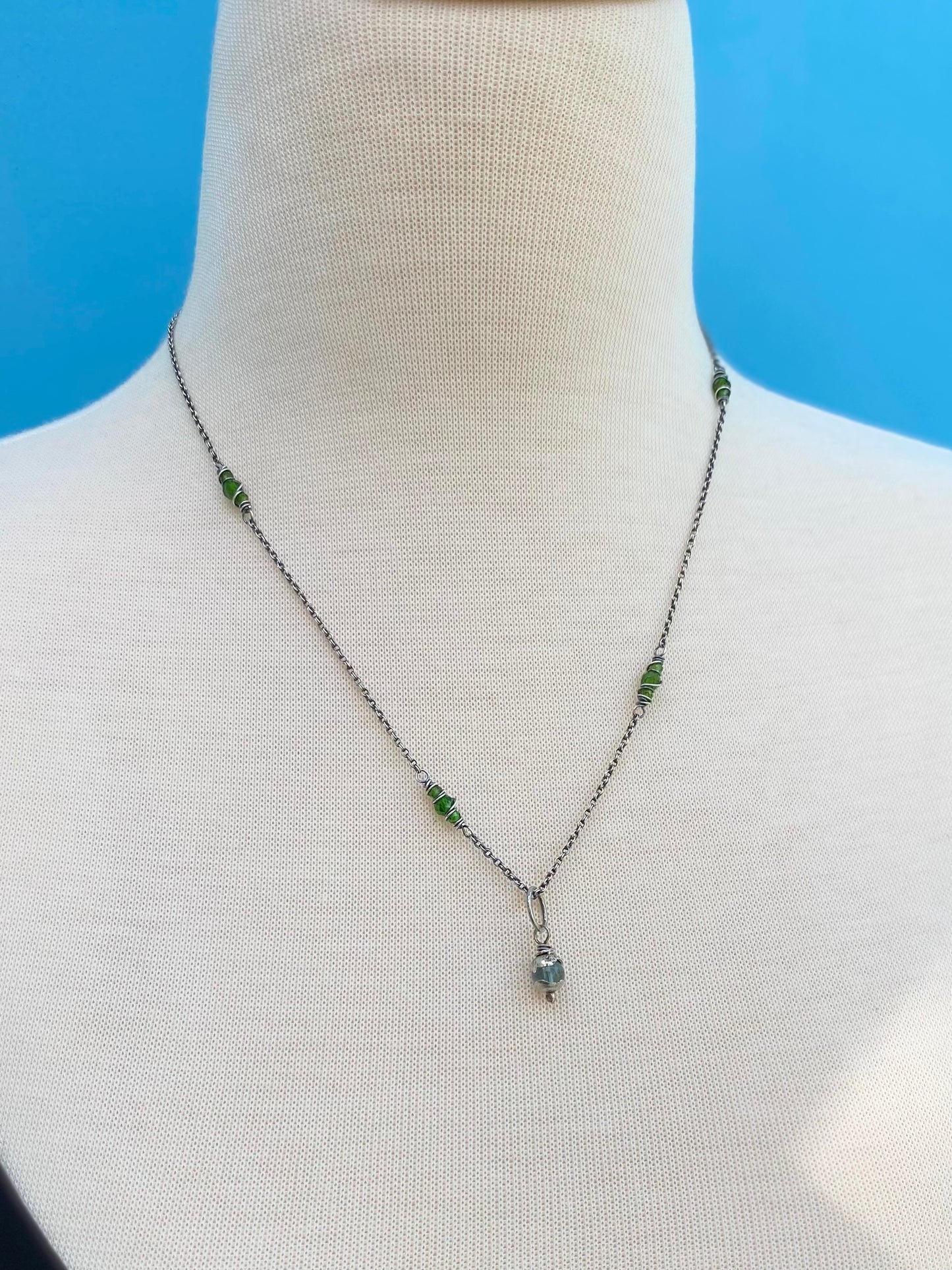 fluorite orb pendant