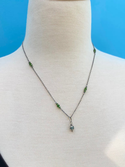 fluorite orb pendant