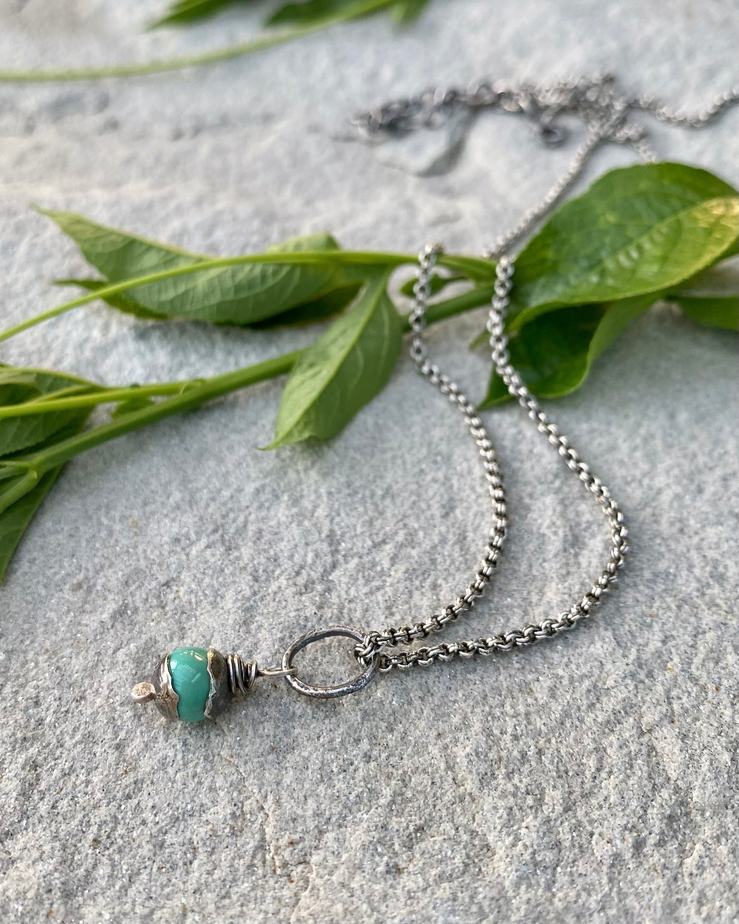blue turquoise tiny orb
