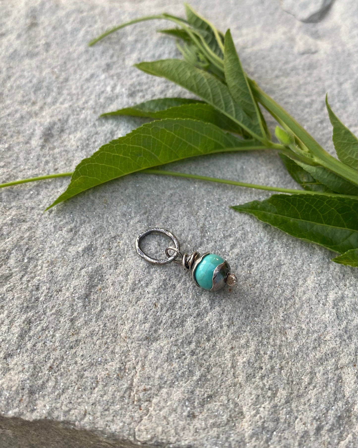 blue turquoise tiny orb