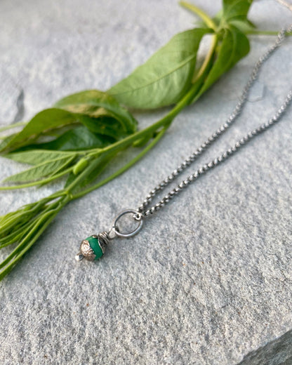 green turquoise tiny orb