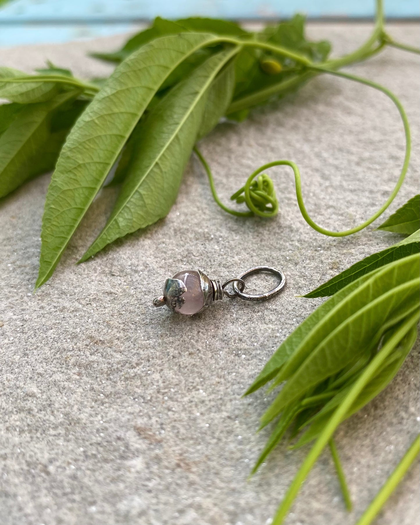 rose quartz tiny orb