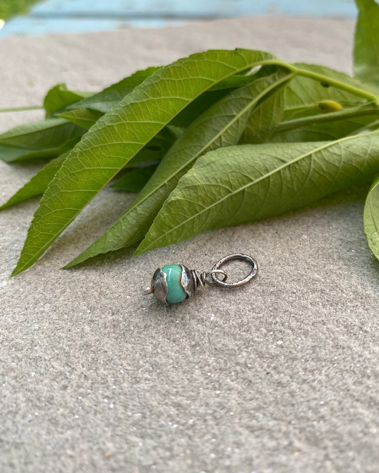 blue turquoise tiny orb