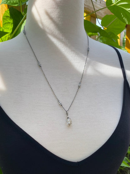 crystal quartz orb pendant