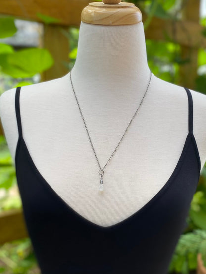 moonstone teardrop pendant