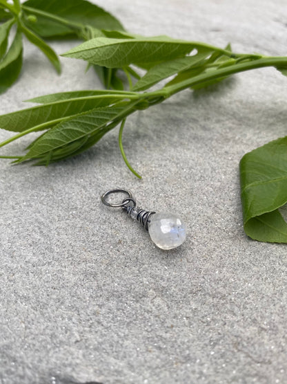 moonstone teardrop pendant