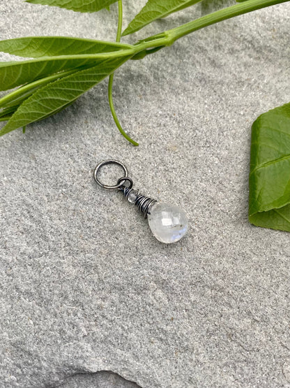 moonstone teardrop pendant