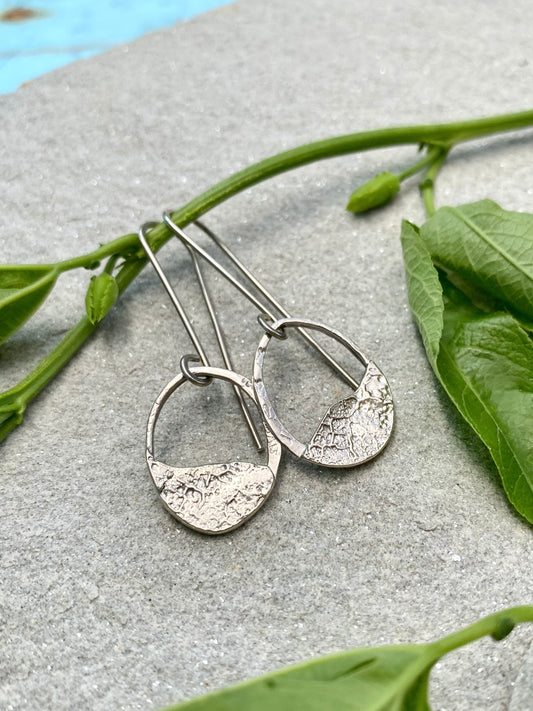 silver sway earrings