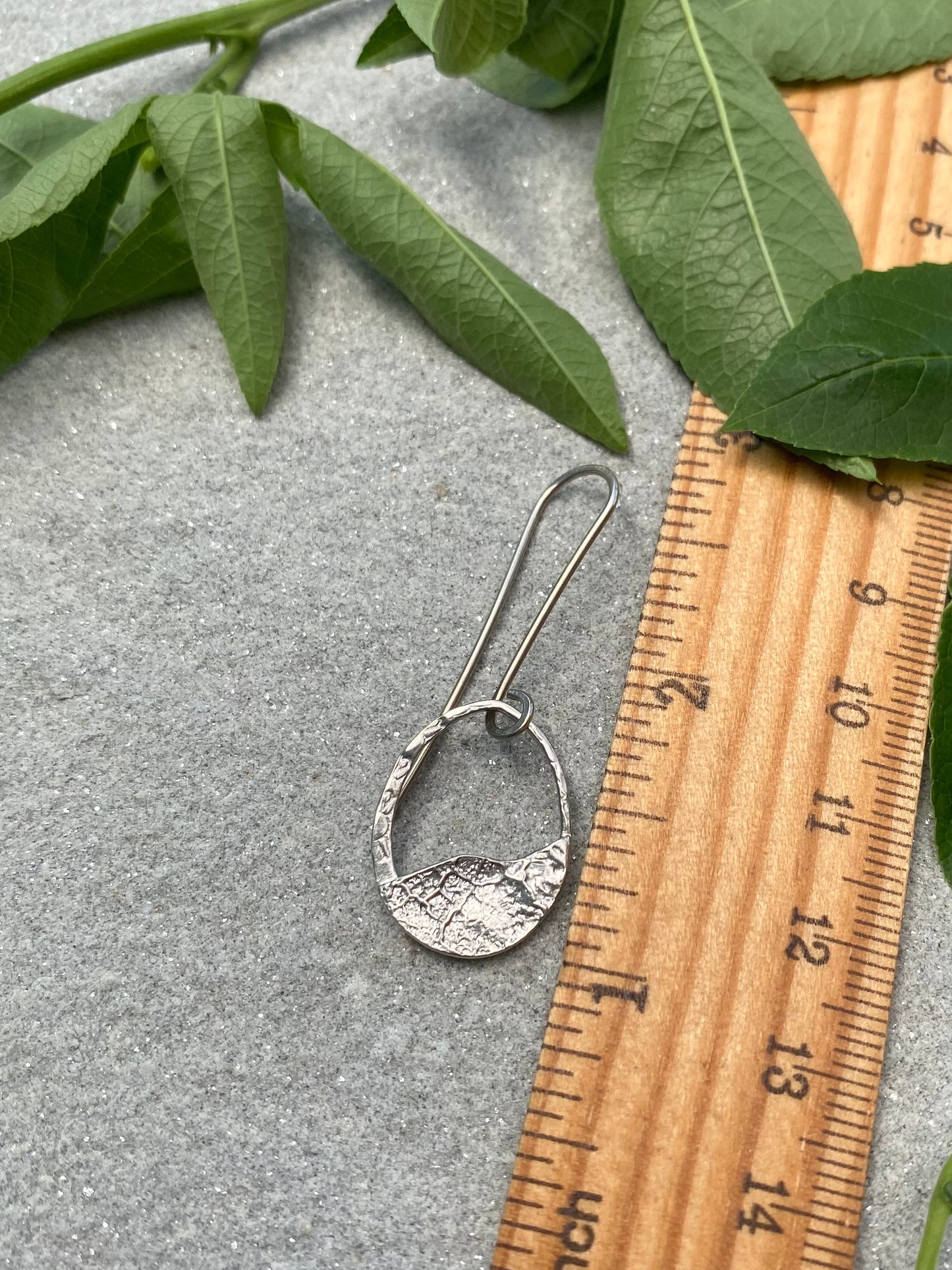 silver sway earrings