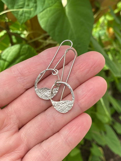 silver sway earrings