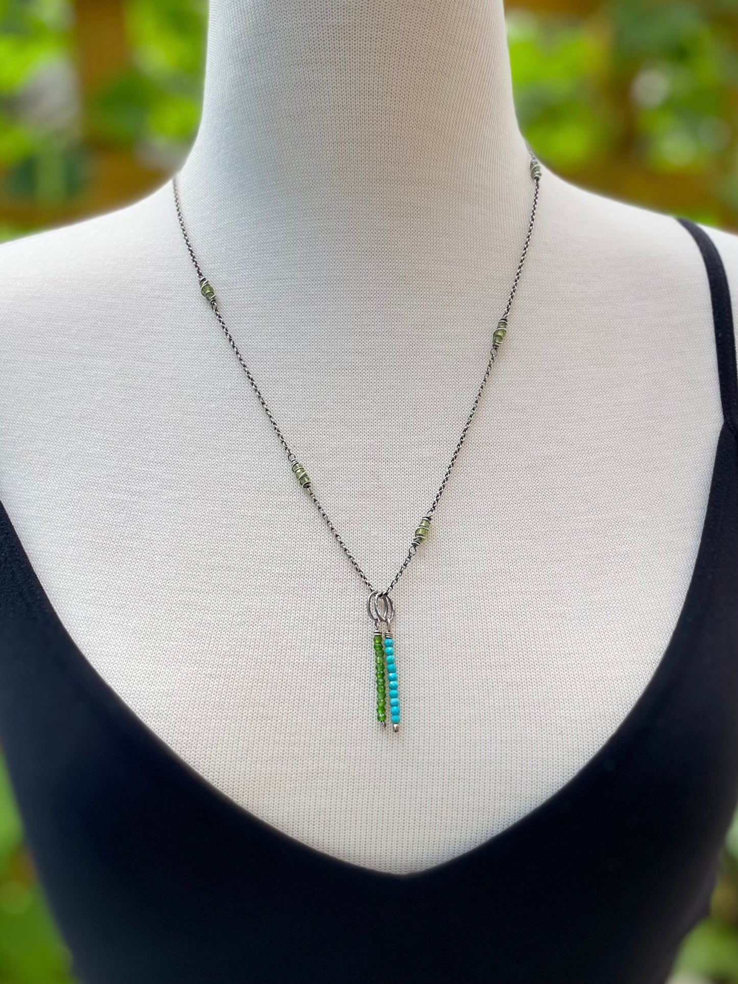 beaded birthstone pendants