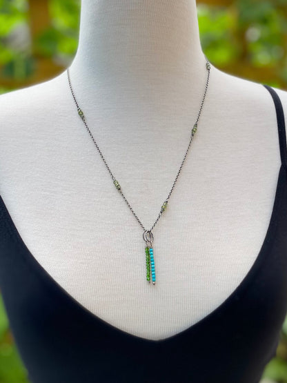 beaded birthstone pendants