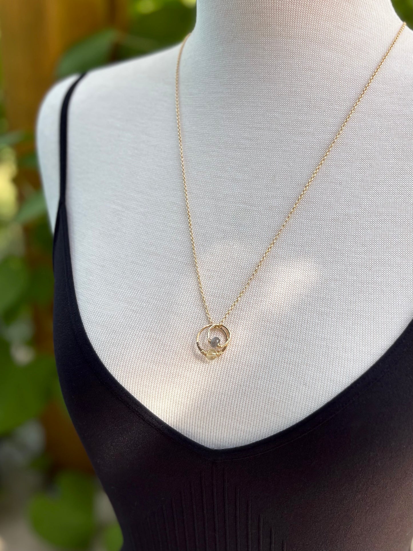 gold filled double cable chain