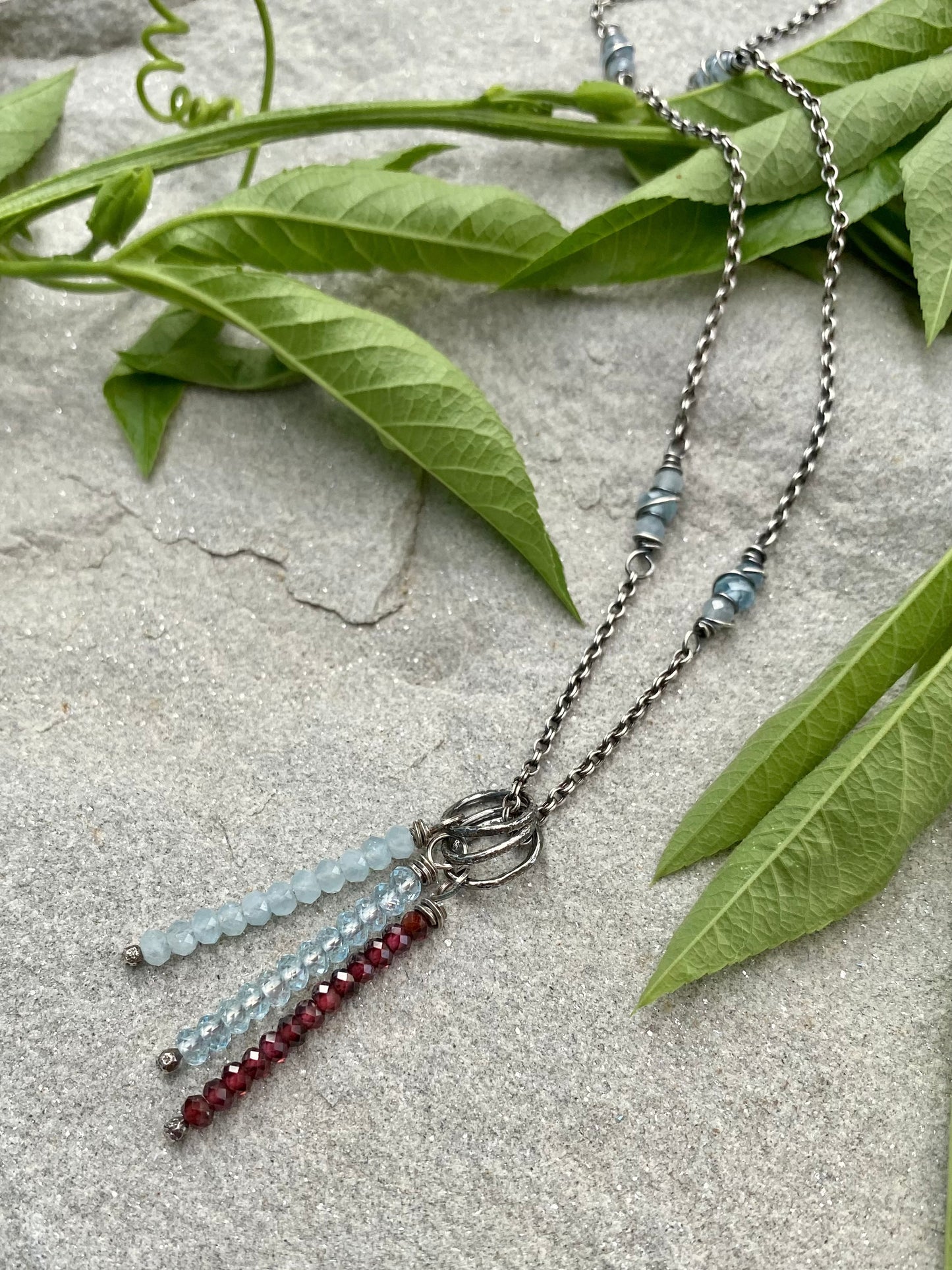 beaded birthstone pendants